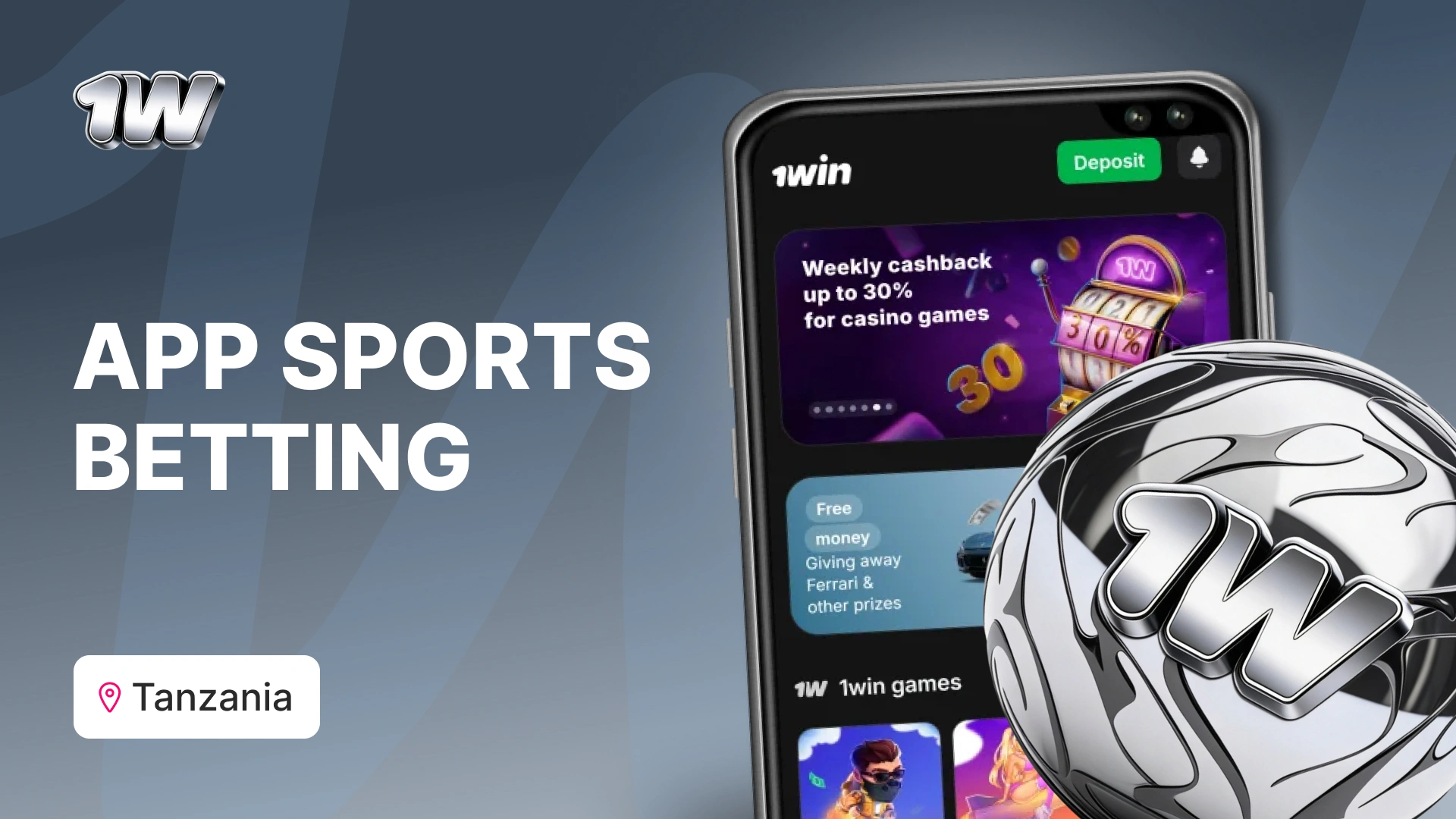 1win Bet Tanzania sports betting, football, basketball, tennis, a mobile app for Android and iOS